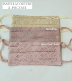 3 SET / NON-MEDICAL BLUSH PINK FASHION MASK