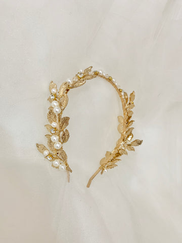 SOLD-OUT Luxury Gold Flower Bridal Headband