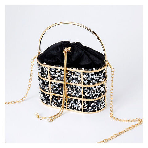 SOLD OUT Luxury Silver/Gold Bag