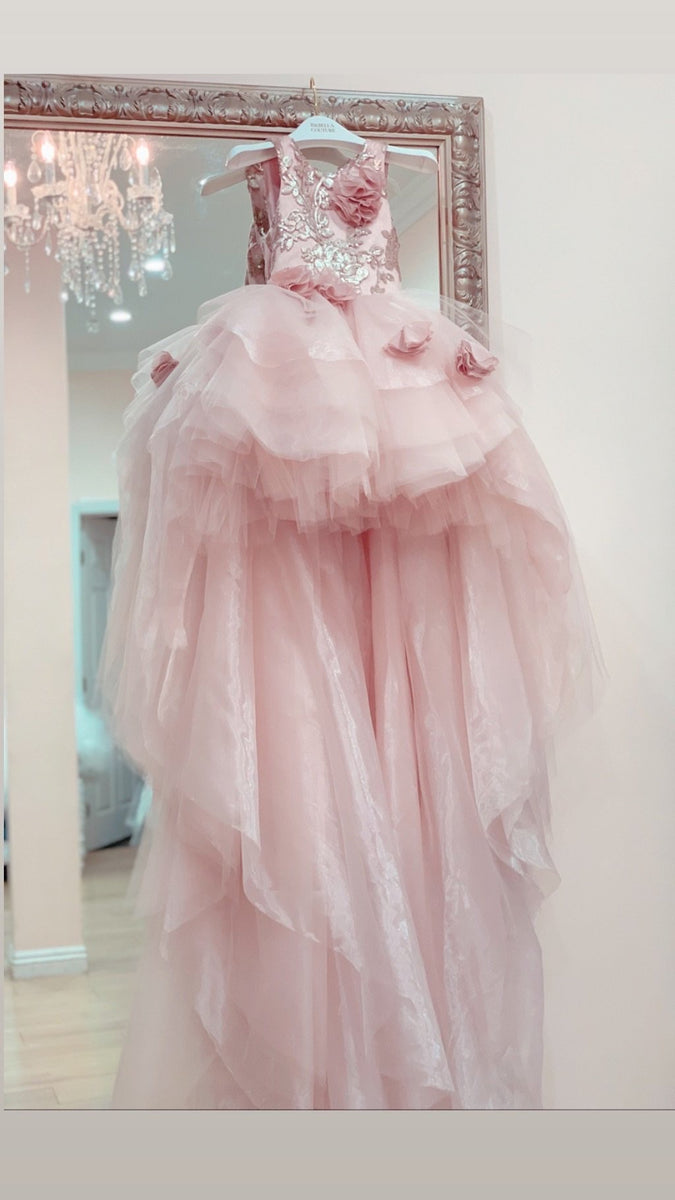 open lace back dress The Blush Princess – ISABELLA COUTURE