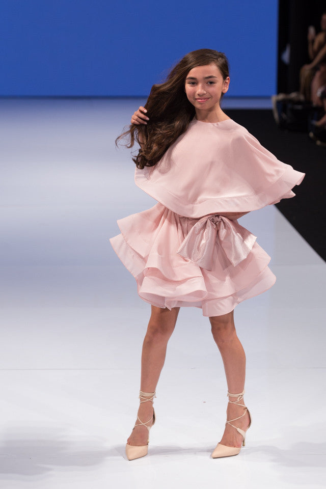 Blush Pink Cape – ISABELLA COUTURE